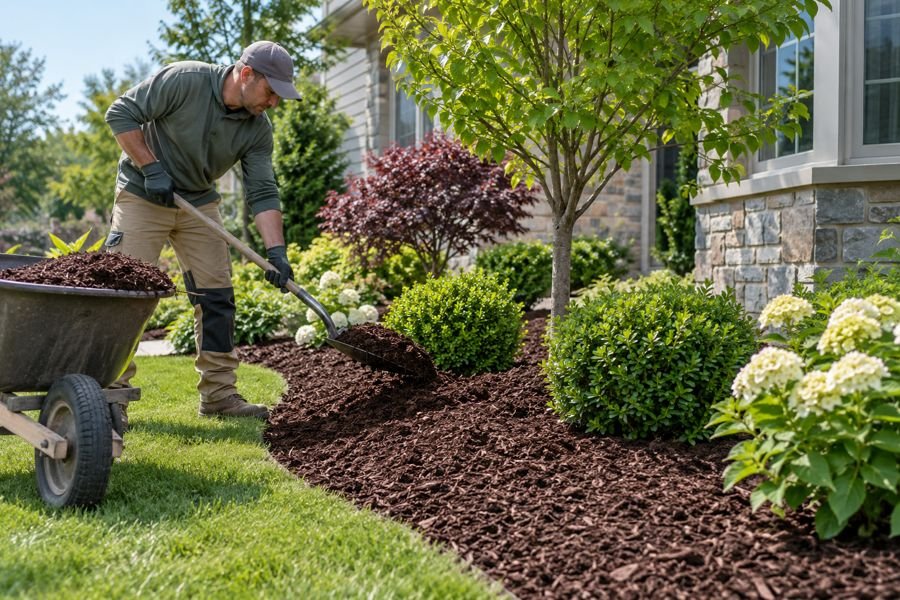 Mulching service photograph